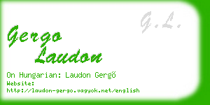 gergo laudon business card