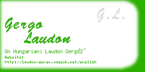 gergo laudon business card